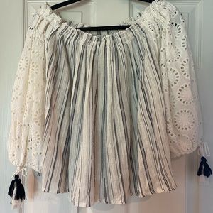 Sundance catalog cotton blouse